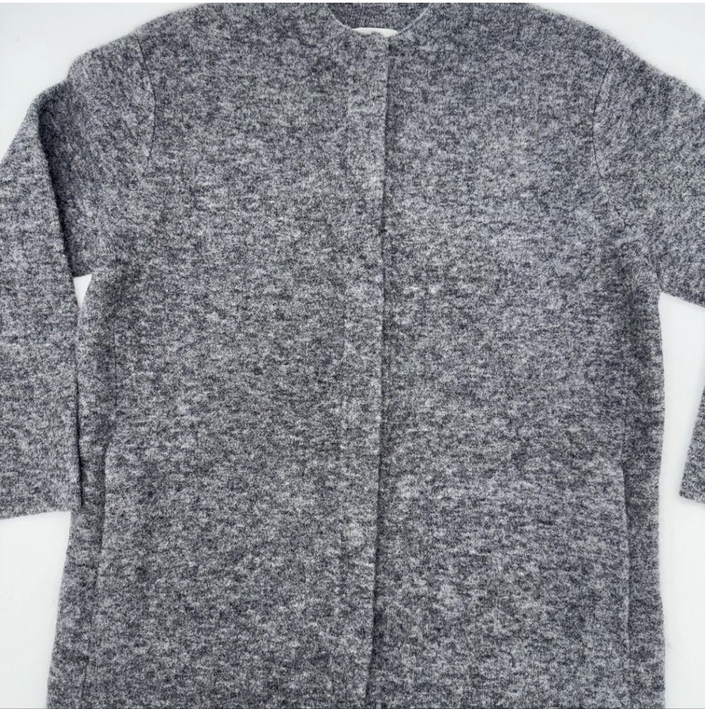 Vince Gray Open-Front Long Cardigan Sweater - Picture 6 of 11